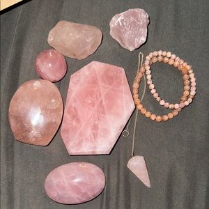 Rose Quartz Crystal bundle 🌸💕